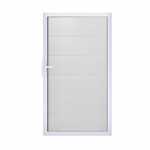 Groja BasicLine Steckzaun Universal Tor 100x180cm weiß  EV1