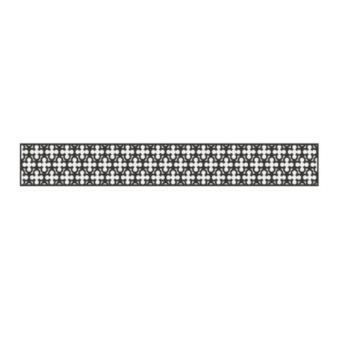 Groja Steckzaun Designeinsatz Oriental Alu-anthrazit DB703