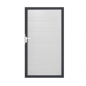 Groja BasicLine Steckzaun Universal Tor 100x180cm weiß DB703