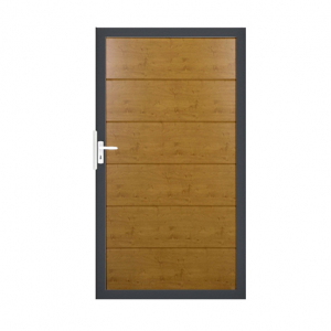 Groja BasicLine Steckzaun Universal Tor 100x180cm Asteiche natur  DB703