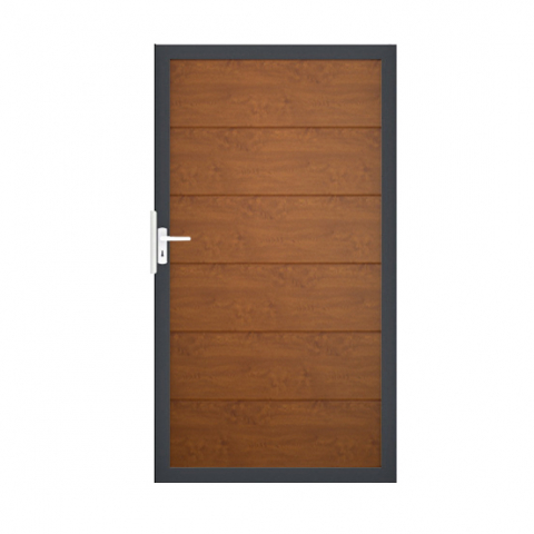 Groja BasicLine Steckzaun Universal Tor 100x180cm Golden Oak DB703