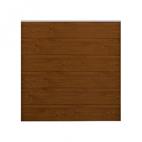 GroJa BasicLine Steckzaun-Set Golden Oak Natur-silber 180x180cm