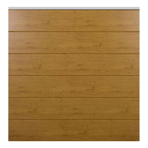 GroJa BasicLine Steckzaun-Set Asteiche Natur - Leiste silber 180x180cm
