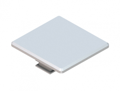 System Ersatz-Pfostenkappe E1024 klein für Klemmposten silber