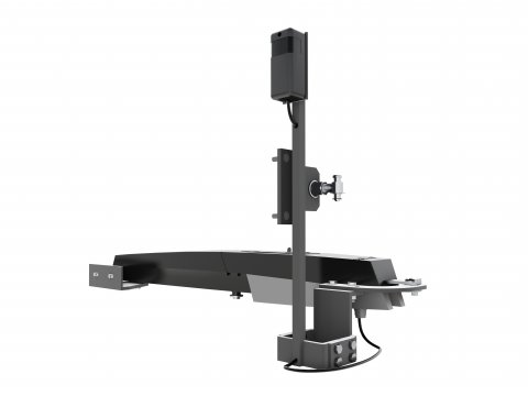 System Board XL Doppeltor schiefer 4597 mit E-Antrieb H:180cm, Anthrazitrahmen, Sonderbreite