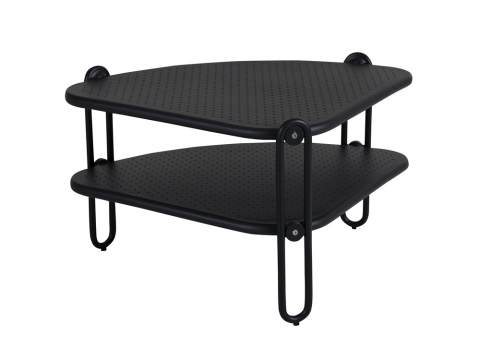 Brafab Blixt Loungetisch Aluminium schwarz, 60cm