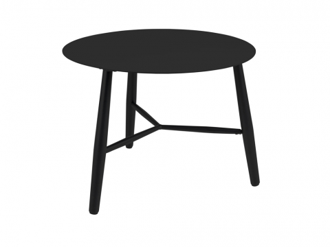 Brafab Vannes Loungetisch 60cm, schwarz
