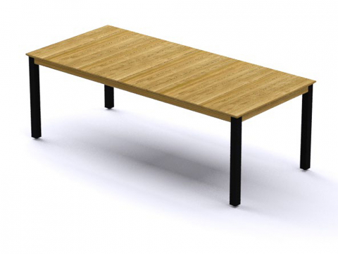 Zebra Derex Tisch 220x100cm, Teak-Aluminium