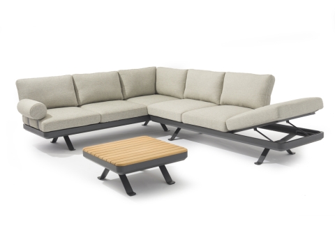 Zebra Sky Lounge-Set 3, ca. 290x277cm mit Tisch 70x70cm