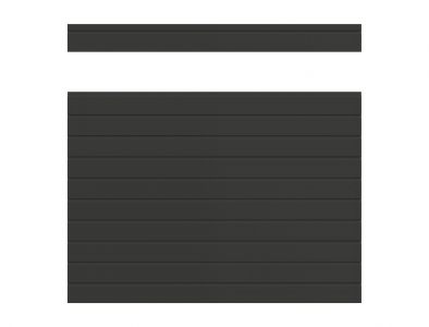 Osmo Alu Fence Steckzaun Anthrazit Creativ 180x179cm ohne Designelement!