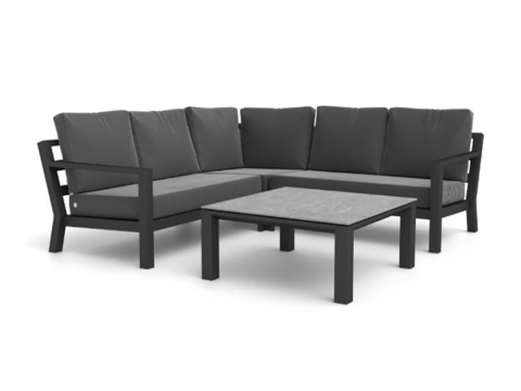Life Timber-Concept Lounge-Set, Mist grey