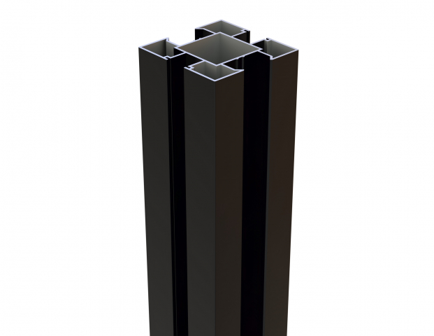 Aluminiumpfosten Typ C Eckpfosten variable 9x9x200 cm Anthrazit
