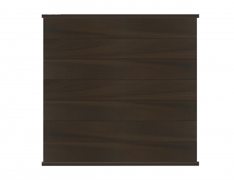 Osmo Multi Fence Co-Extrusion Grundelement 180x178cm Walnut Leisten Anthrazit