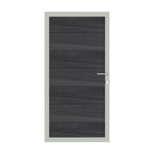 Osmo Multi Fence Co-Extrusion Greystone Tor 89x178 Rahmen Aluminium inkl. Beschlag