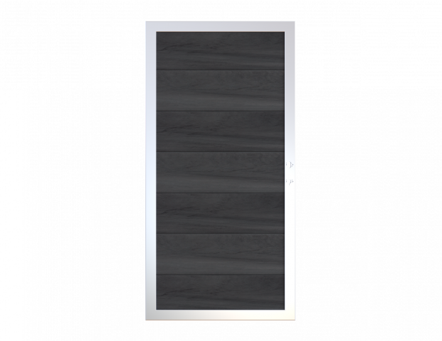 Osmo Multi Fence Co-Extrusion Greystone Tor 89x178 Rahmen Aluminium inkl. Beschlag