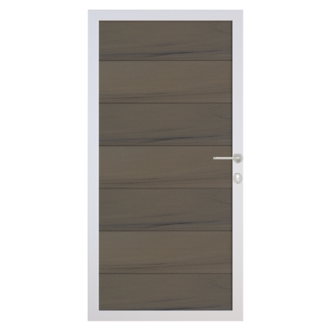 Osmo Multi Fence Co-Extrusion Lightbrown Tor 89x178 Rahmen Aluminium