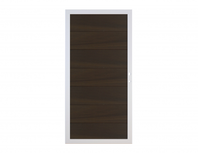 Osmo Multi Fence Co-Extrusion Walnut Tor 89x178 Rahmen Aluminium