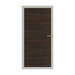 Osmo Multi Fence Co-Extrusion Walnut Tor 89x178 Rahmen Aluminium