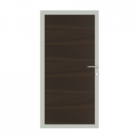 Osmo Multi Fence Co-Extrusion Walnut Tor 89x178 Rahmen Aluminium