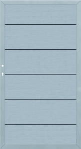 System WPC XL Zauntor grau 2591 Universalanschlag 98x180 cm