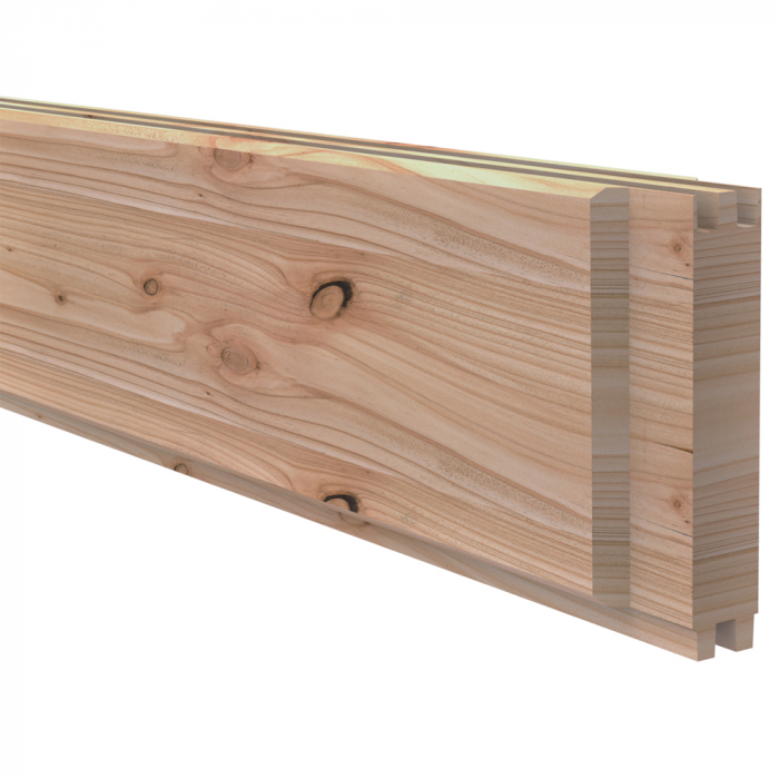 Osmo Forsdal Schallschutz Bohle Lärche Variante A reflektierend 4,5x14,6x205 cm