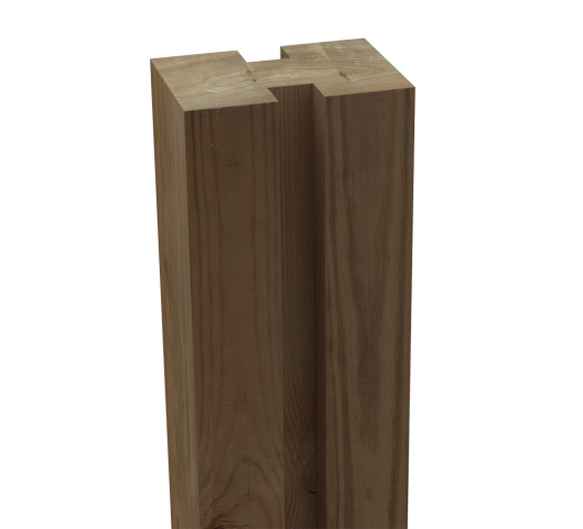 Osmo Schallschutz Forsdal Anfangs-Mittelpfosten Kiefer Kesseldruckimprgniert Grn 10x14x300 cm