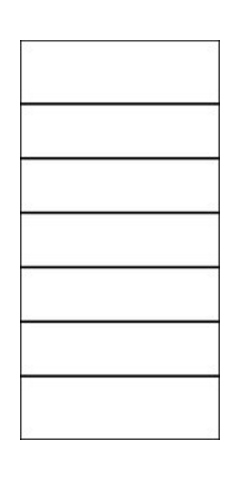 Osmo Glasscheibe Blockstreifen Cremewei 89x178 cm