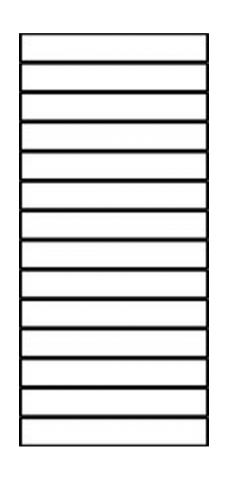 Osmo Glasscheibe Streifen Cremewei 89x178 cm