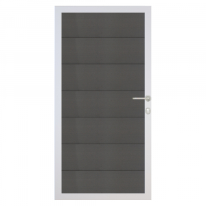 Osmo Multi Fence Elegance B Tor 89x178 cm Hellgrau Rahmen Silber