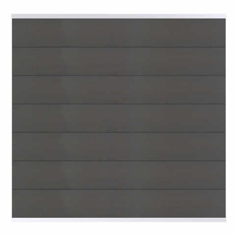 Osmo Multi Fence Elegance B Grundelement 180x180 cm Hellgrau Leiste Silber