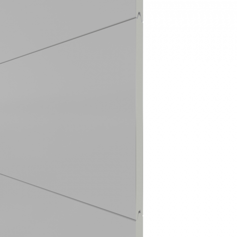 System Alu Plus XL Zaunfeldset Silber 3919 178x184 cm