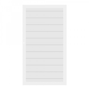 System Alu Plus Tor Weiß 3980 98x180 cm Universalanschlag