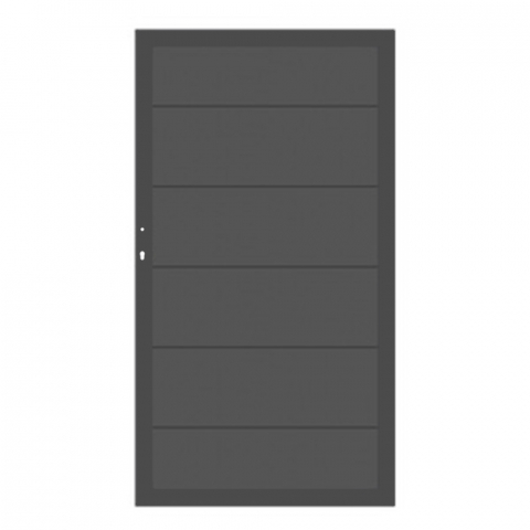 System Alu Plus XL Tor Anthrazit 3984 98x180 cm Universalanschlag