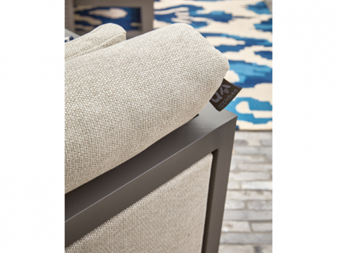 Apple Bee Santorini Loungesofa links 159cm, Seite gepolstert Aluminium quartz