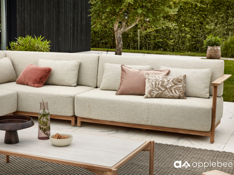Apple Bee St. Lucia Loungetisch aus Teakholz 128x69x35cm