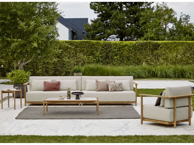 Apple Bee St. Lucia Loungegruppe 4 ca. 453x290cm Teak inkl. Polster