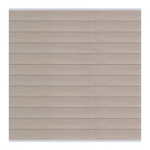 Elephant Steckzaun Set Mix and Match 180x174cm WPC Bicolor grau Leisten Silber