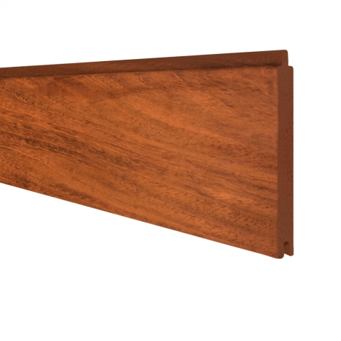 Elephant Steckzaun Set Mix and Match 180x174cm Jatoba-Hartholz, Leisten Anthrazit