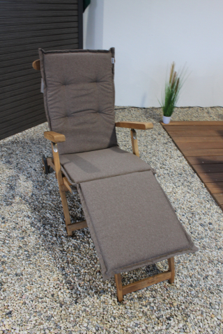 Zebra Bueno Deckchair-Set aus Teakholz