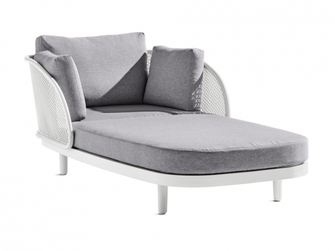 Sieger Samoa Daybed, wei-hellgrau