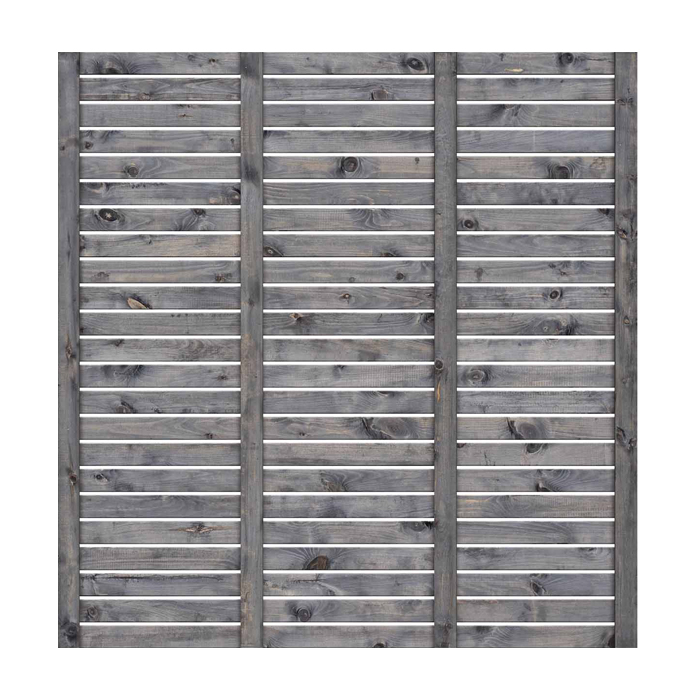 Sichtschutzzaun Valentina Kiefer KDi Grau 180x180 cm 51226 Zaun
