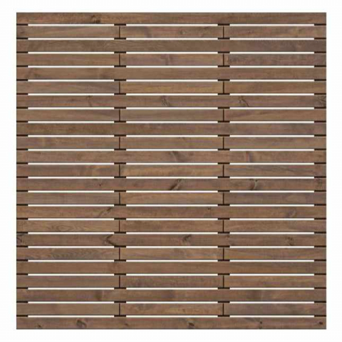 Sichtschutzzaun Valentina Kiefer KDi Braun 180x180cm 51223
