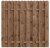 Bohlenzaun Boleo kdi braun 180x180cm 51330
