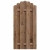 Bohlenzaun Boleo Rundbogen Kiefer kdi braun 90x180-160cm 51334