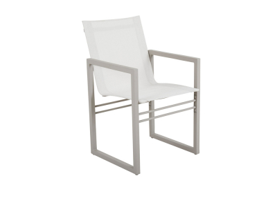 Brafab Vevi Dining Stuhl Aluminim khaki, off white
