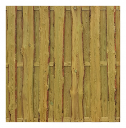 Bohlenzaun Rustic 180x180 cm Kiefer druckimprgniert aus unbesumten sgerauhen Bohlen