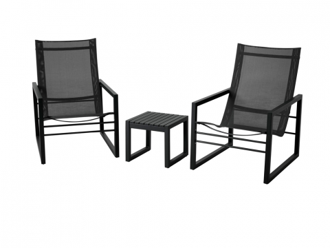 Brafab Vevi Lounge-Set schwarz