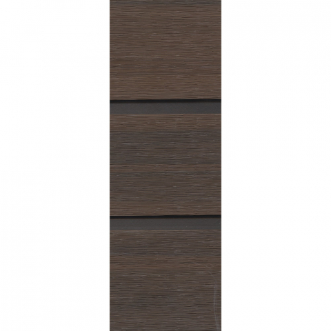 GrojaSolid Rhombus Einzelprofil 1,9x30x180cm walnuss co-extrudiert