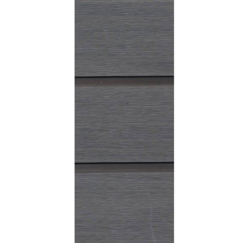 GrojaSolid Rhombus BPC Steckzaun Doppeltor 300x180cm steingrau co-exdrudiert DB703, DIN rechts