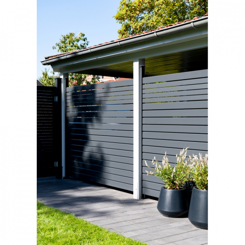 Osmo Alu Fence Rhombus Typ B Grundelement wei 180x182 cm